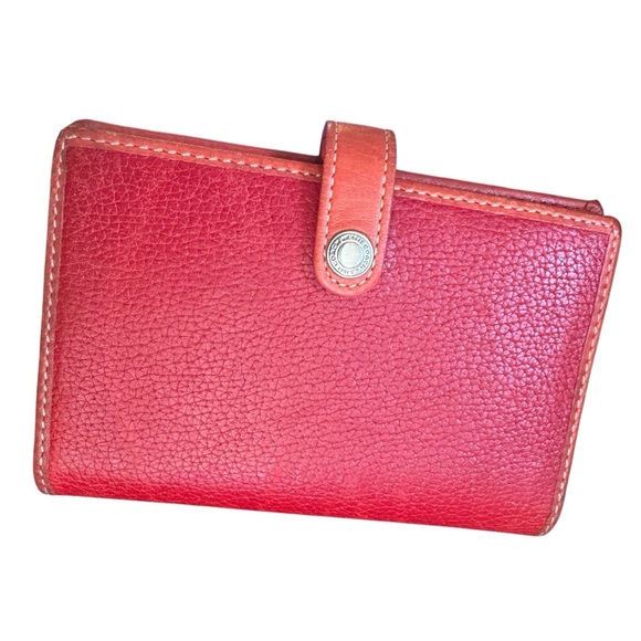 Coach Red Leather Wallet with Snap Closure - Picture 11 of 11